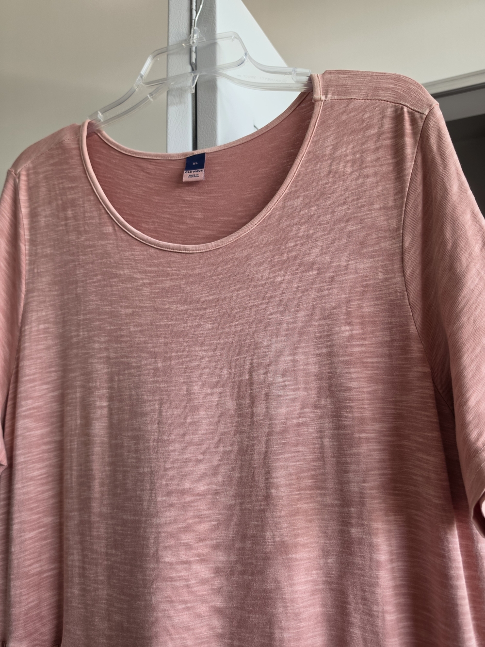 Old Navy Pink Short-Sleeve Tiered Maxi Dress - Picture 11 of 11